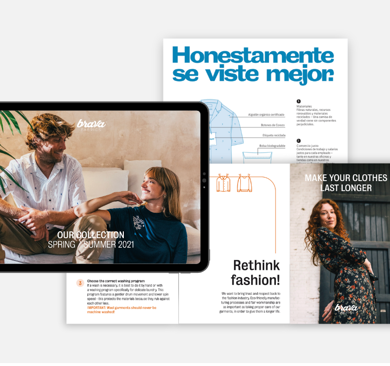 Offline und Online Marketingmaterial